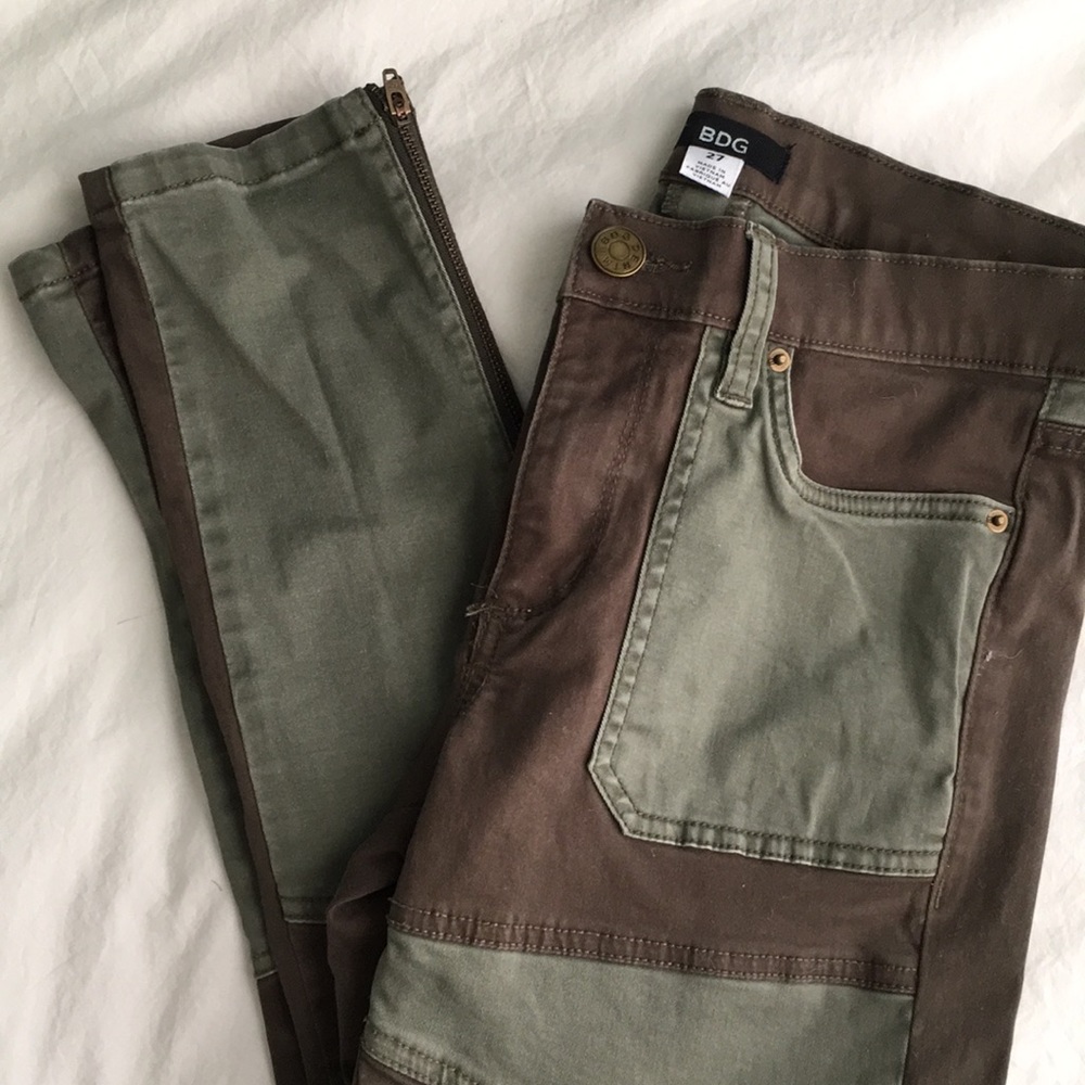 Olive Green PatchWork Pant size 27